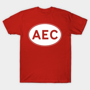 AEC classic lorry oval country plate T-Shirt